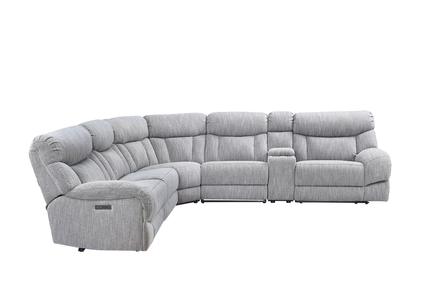 Park City - 6 Piece Sectional - Pearl Silver