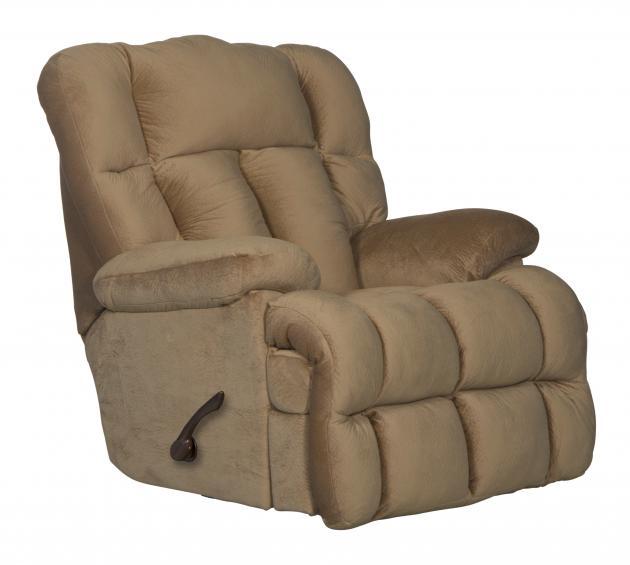 Catnapper Cloud 12 Chaise Rocker Recliner in Camel