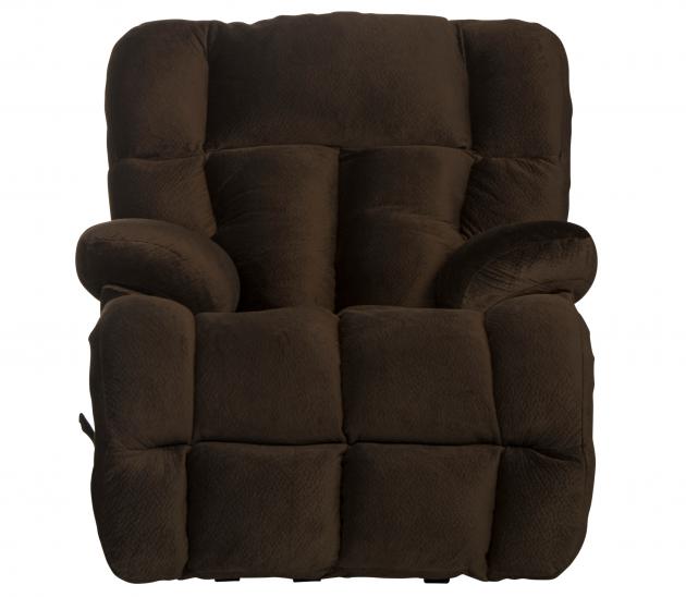 Catnapper Cloud 12 Chaise Rocker Recliner in Chocolate
