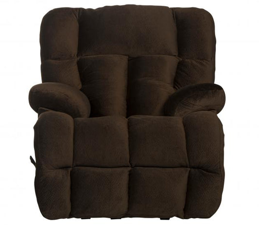Catnapper Cloud 12 Chaise Rocker Recliner in Chocolate