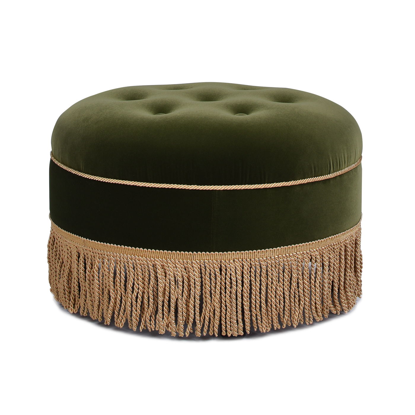 Yolanda - Round Upholstered Accent Ottoman