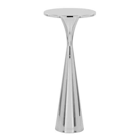 Gemma - Contemporary Side Table - Polished Nickel