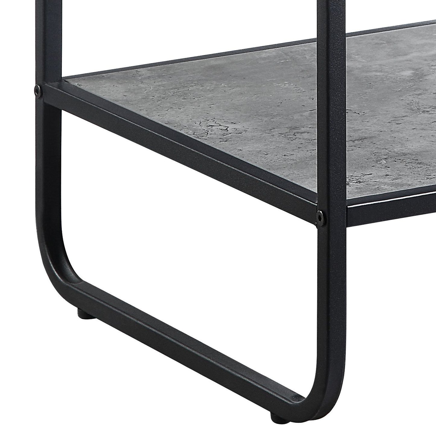 Raziela - End Table - Concrete Gray / Black