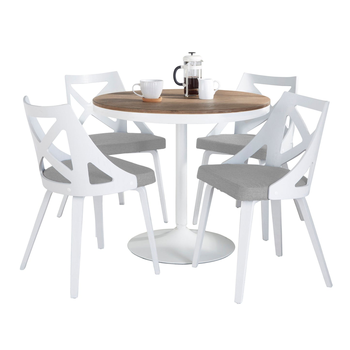 Dakota Charlotte - 5 Piece Contemporary Design Dining Set