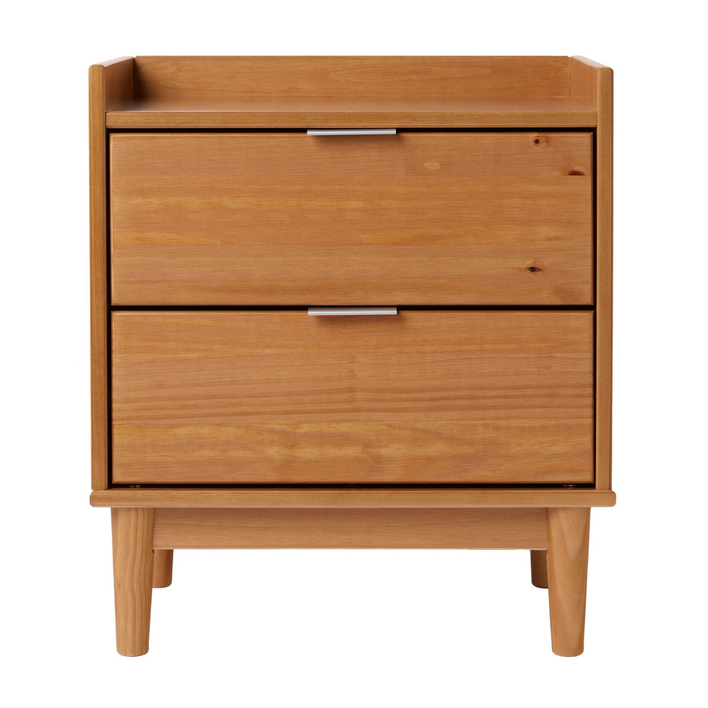 Mid-Century Modern 2 Drawer Nightstand