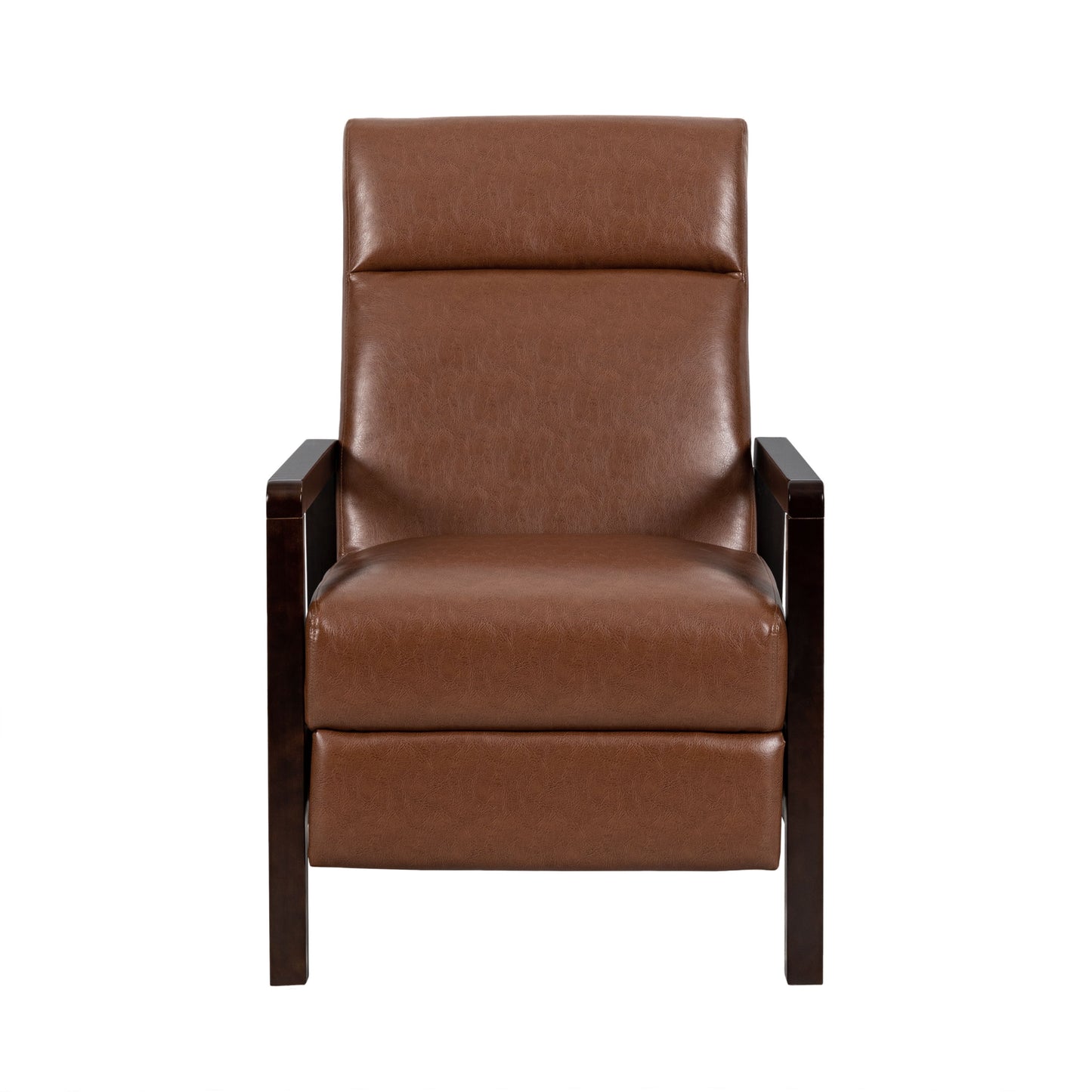 Faux Leather Upholstered Pushback Recliner