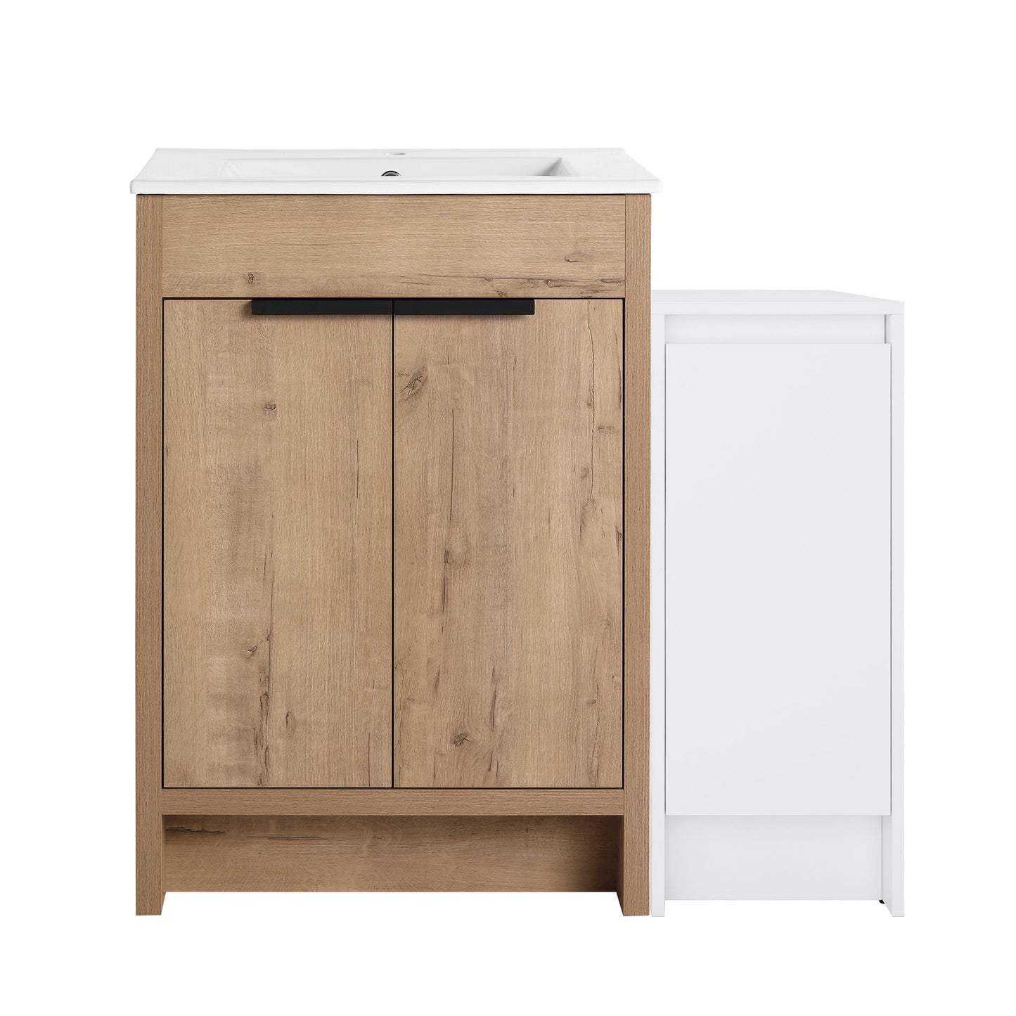 Freestanding Bathroom Vanity With Sink And Storage Cabinets, Soft Closing Doors