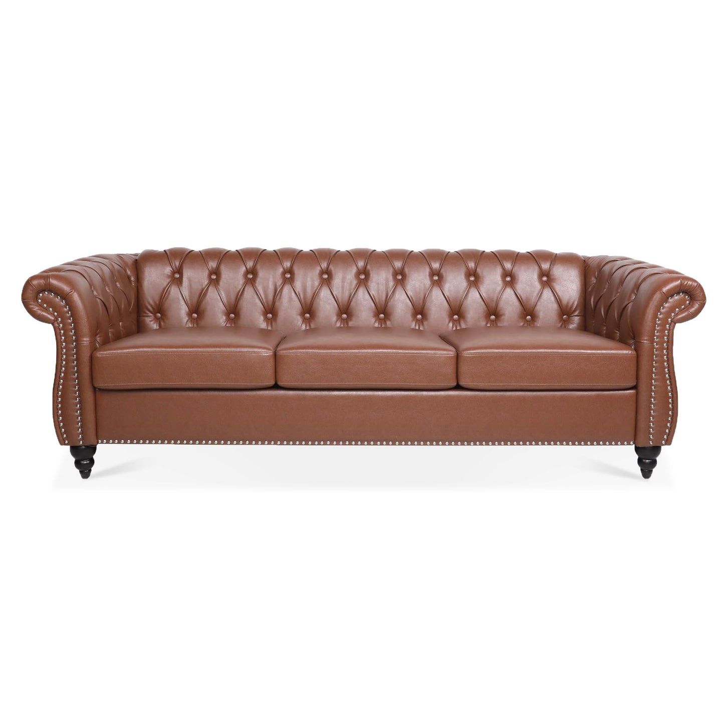 Rolled Arm Chesterfield 3 Seater Sofa