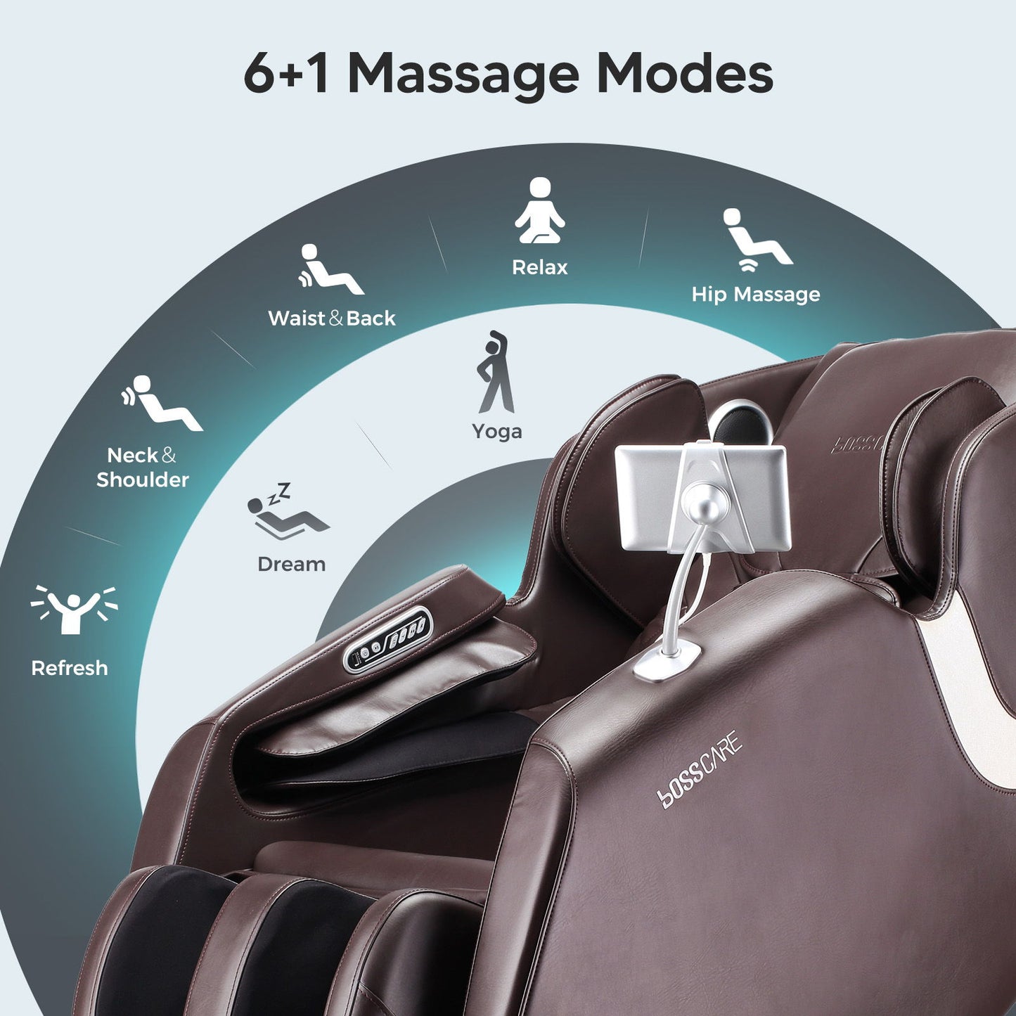 Bosscare - 2023 New Massage Full Body Chairs With Ai Voice, App Control Zero Gravity Shiatsu Recliner Massage Chair