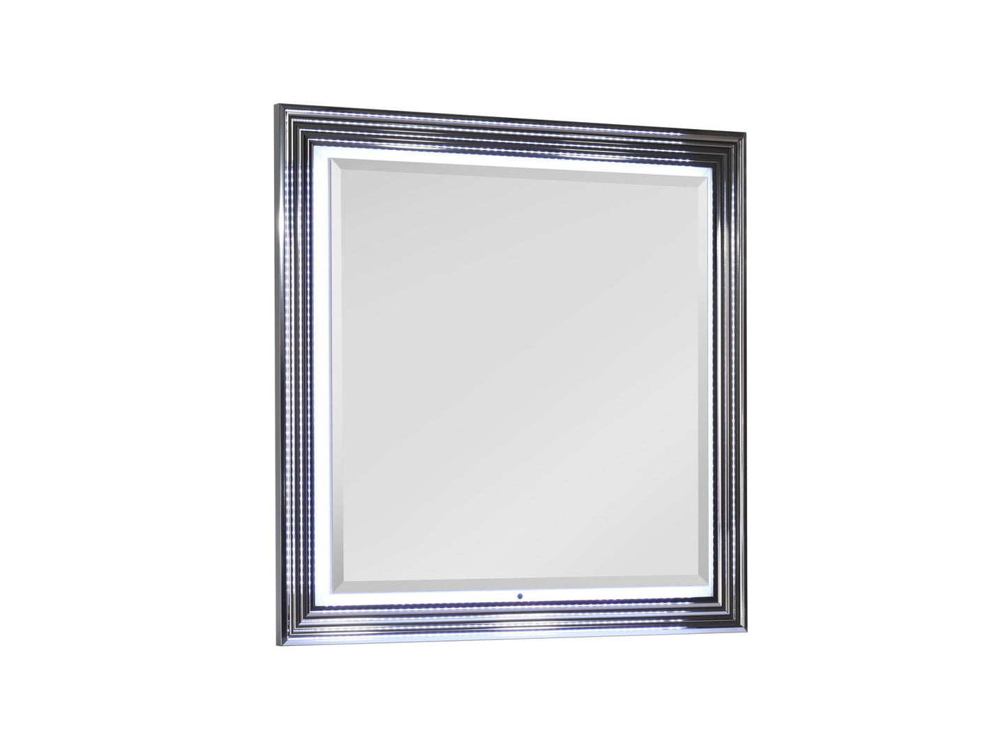 Moon - Smooth Mirror With LED - White