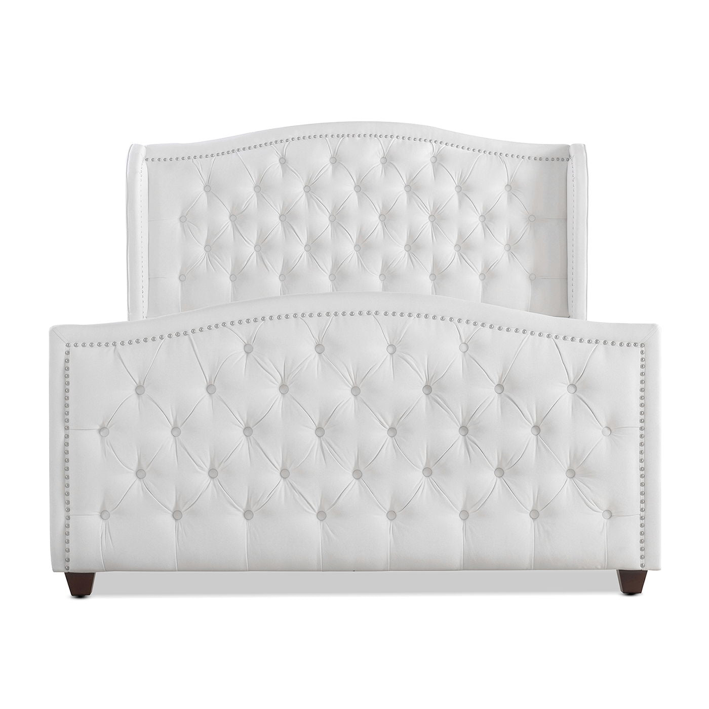 Marcella - Upholstered Shelter Headboard Bed Set