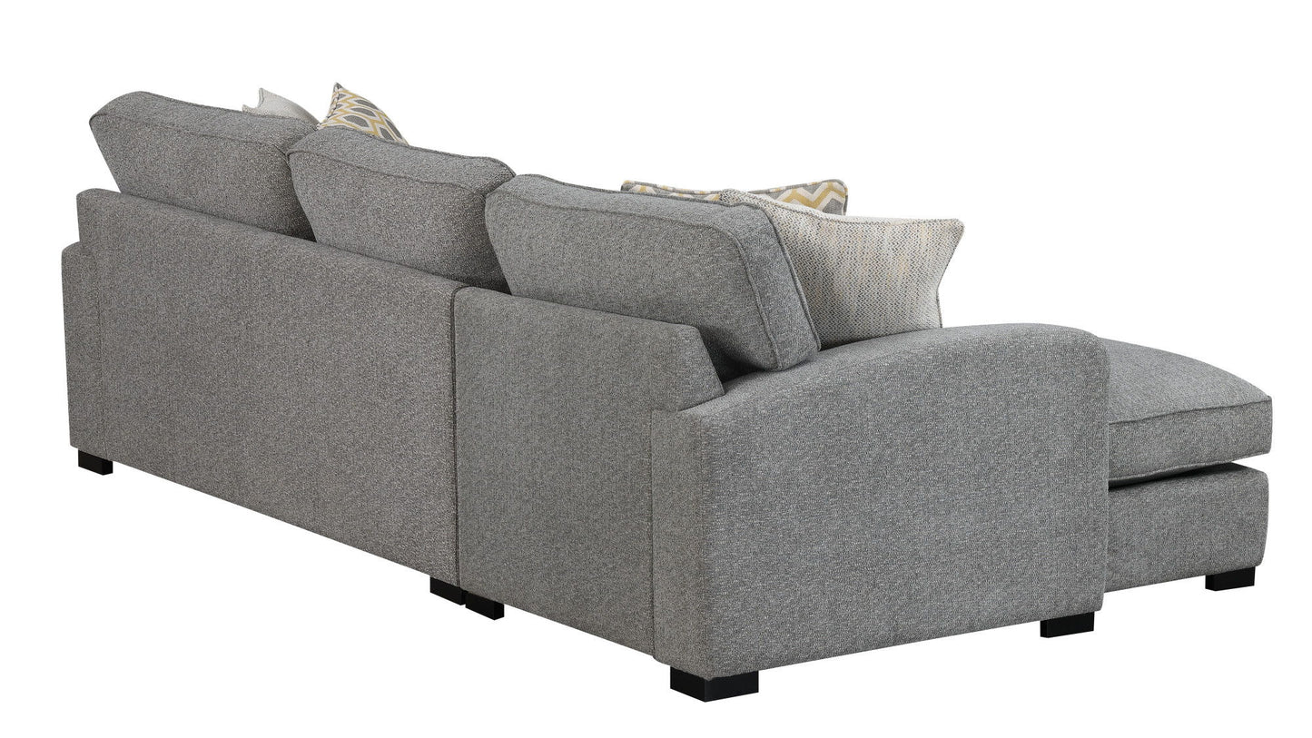 Repore - Right Side Facing Chaise Sectional - Gray