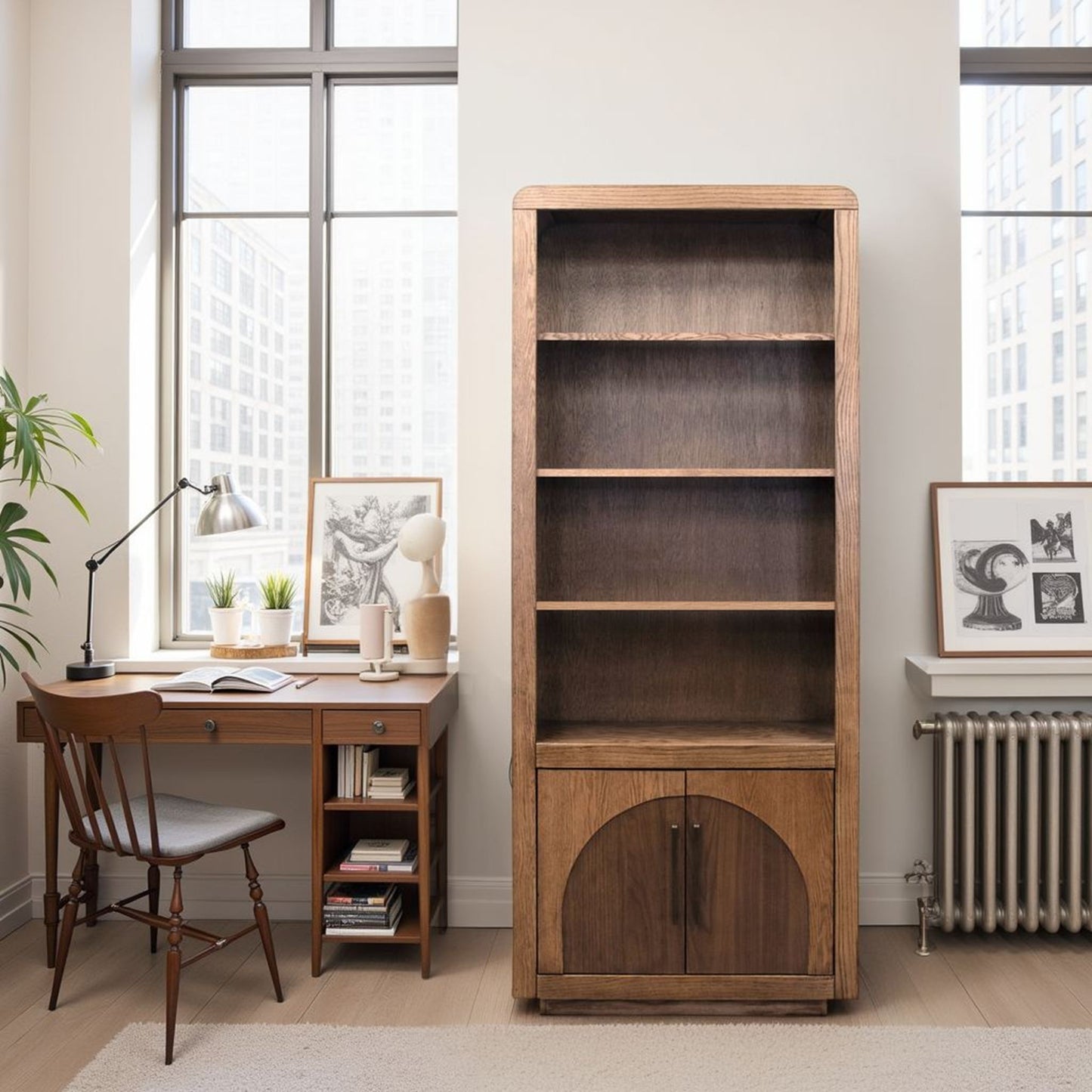 Eclipse - Bookcase Pier With 5 Storage Areas