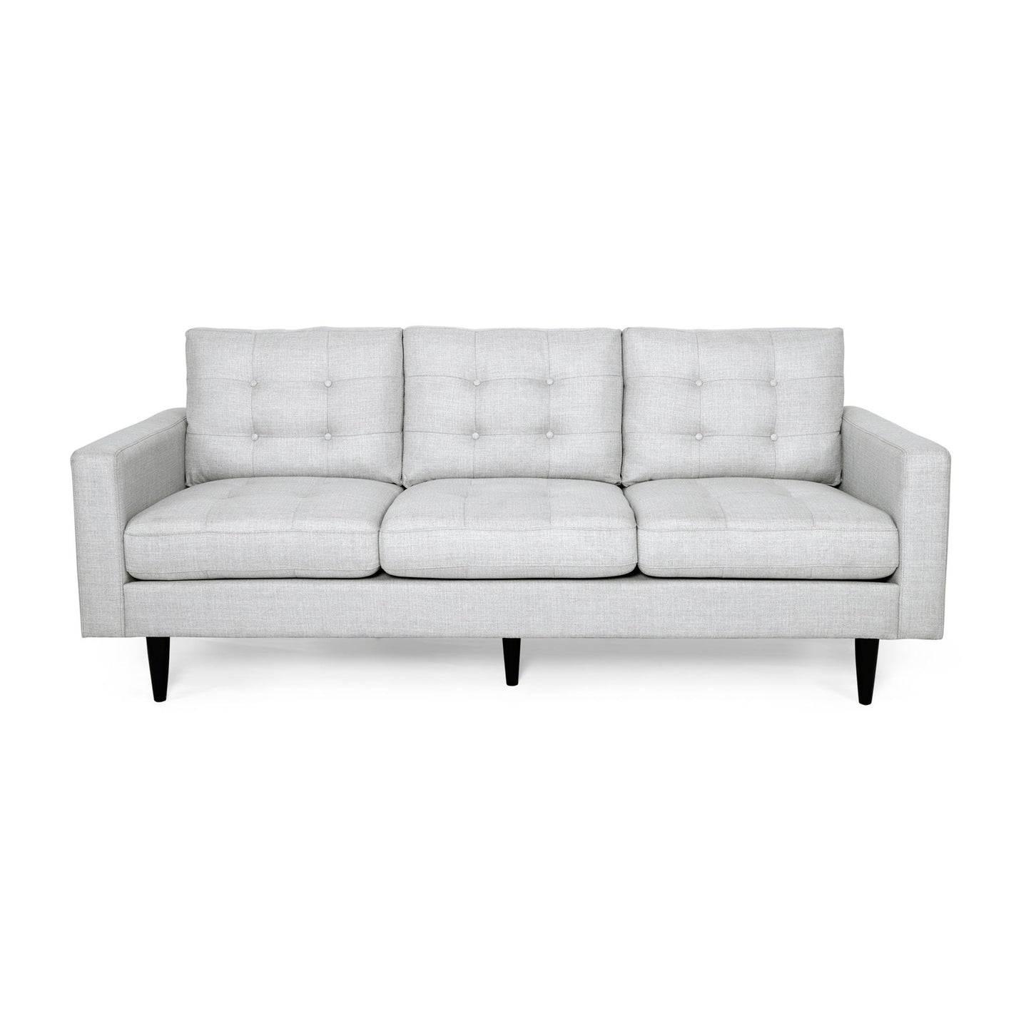 Jenny - Contemporary Tufted Fabric 3 Seater Sofa