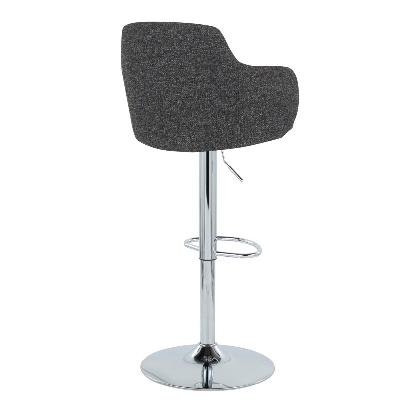 Boyne - Contemporary Adjustable Barstool With Swivel With Oval Footrest (Set of 2)