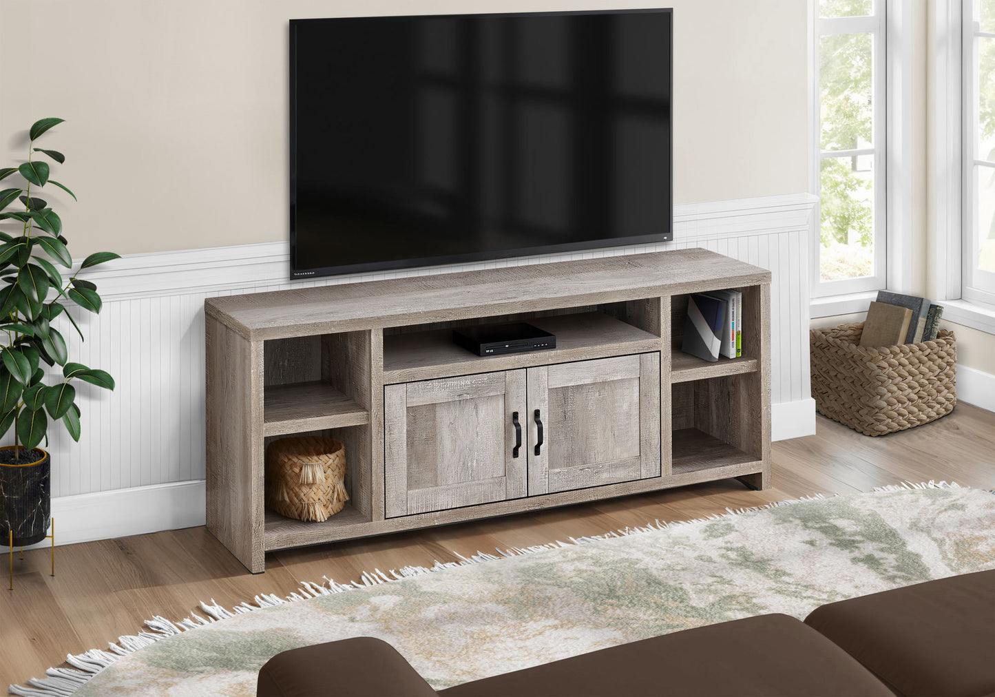 TV Stand Console Media Entertainment Center Storage Cabinet For Living Room
