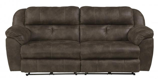 Catnapper Ferrington Power Headrest w/Lumbar Power Lay Flat Reclining Sofa in Dusk