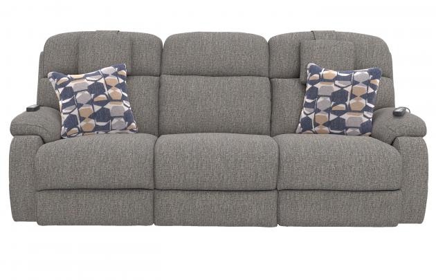 Catnapper Oasis Power Headrest Power Reclining Sofa w/CR3 Heat/Msg/Lumbar/Zero Gravity in Oyster