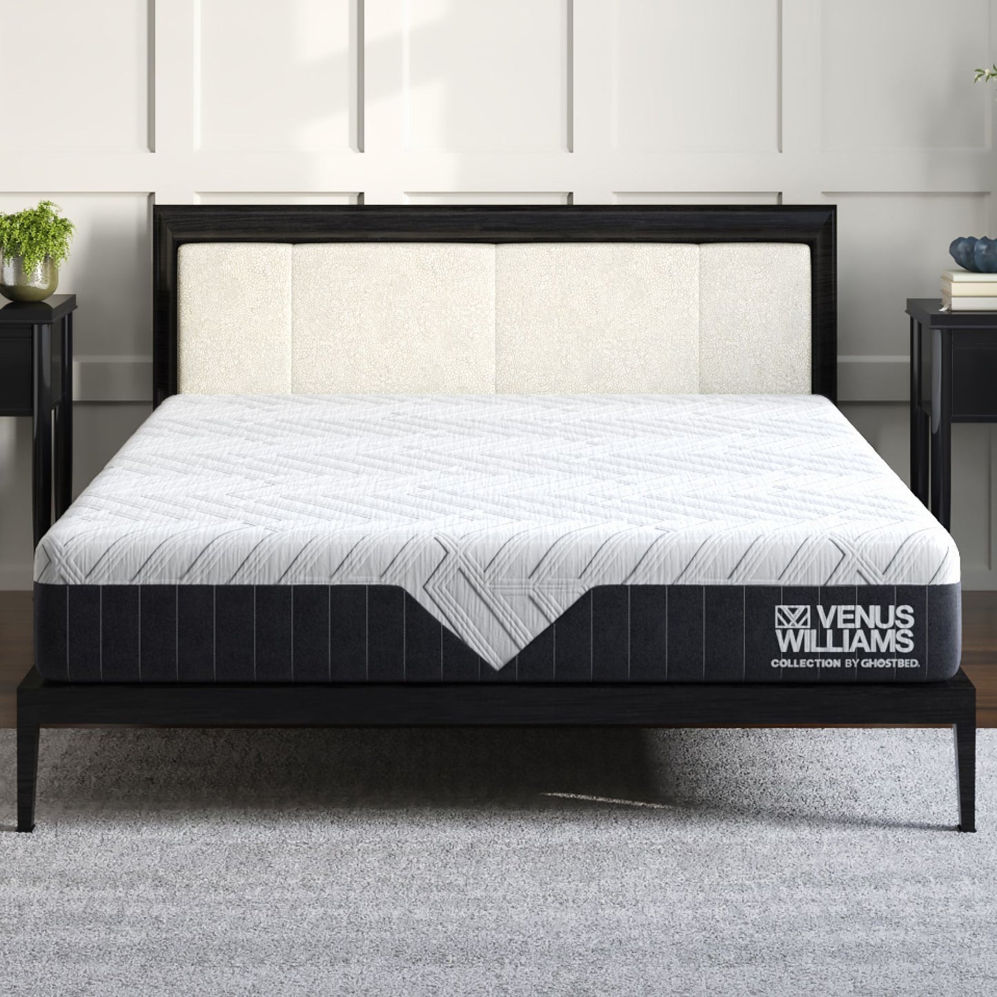 Venus Williams Collection Legend - 12" Twin Long Foam Mattress Foam With Far Infrared Technology For Cooling And Recovery - White