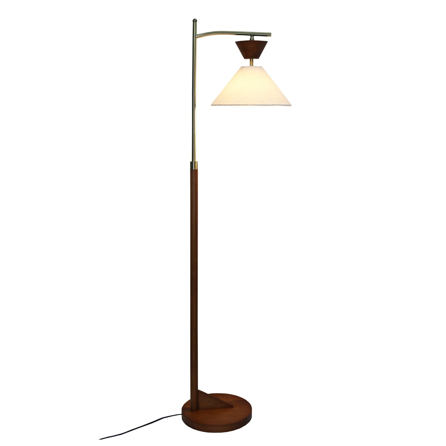 Floor Lamp, Standing Light For Living Room - Brown