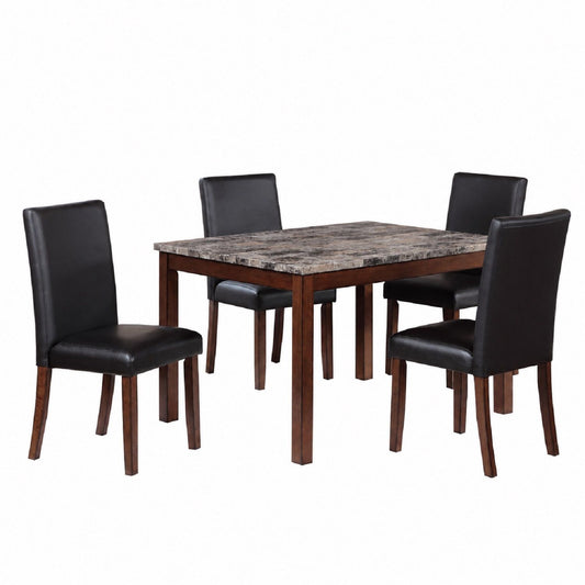 Dining Table With 4 Upholstered Side Chairs