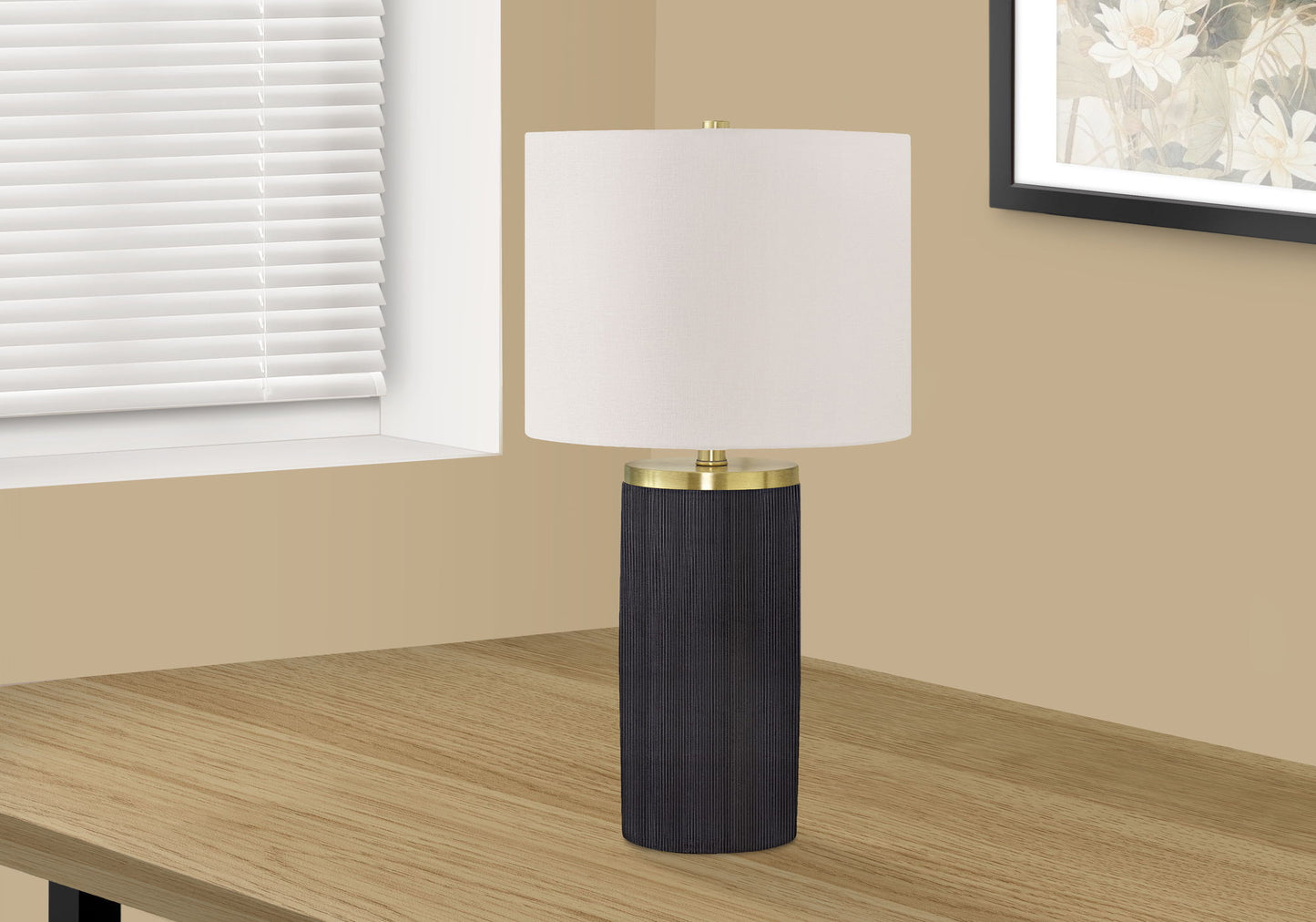 Lighting, Table Lamp, Concrete, Modern - Black