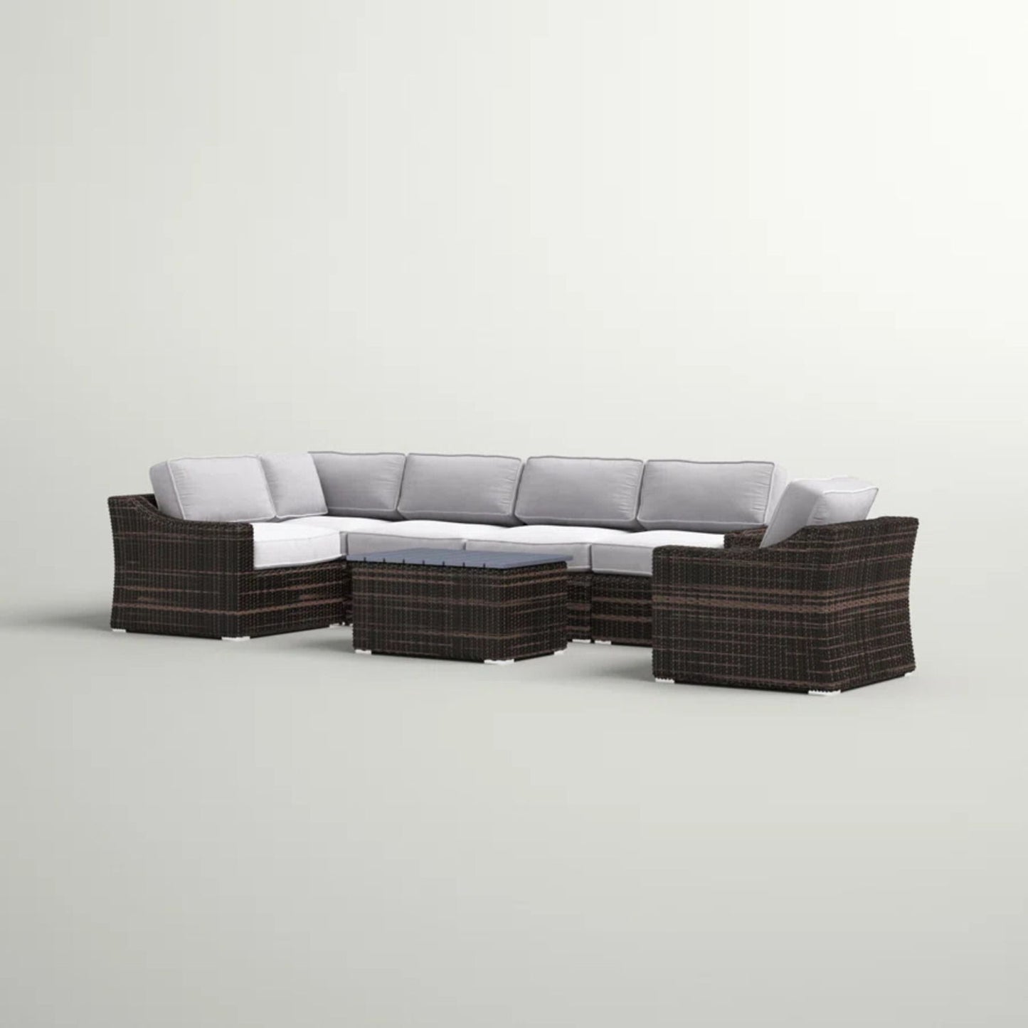 Stylish Sofa Seating Group With Cushions Perfect For Outdoor Gatherings