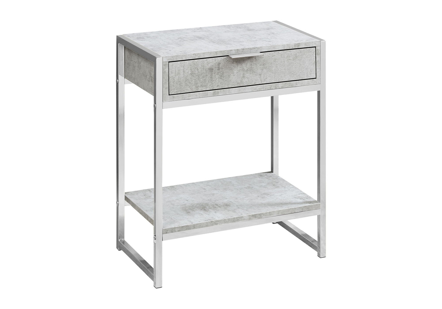 Accent Side Table, Storage Drawer, Spacious Tabletop