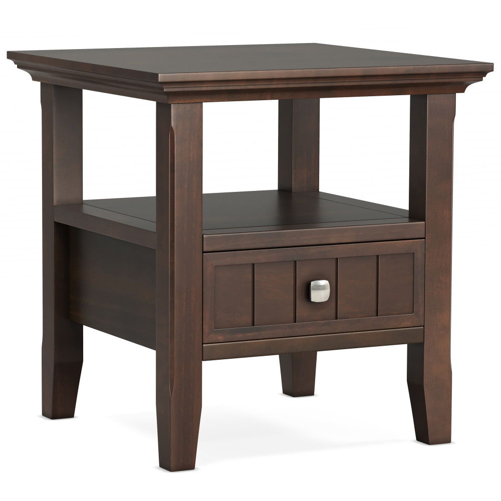 Acadian - End Table With Drawer - Brown