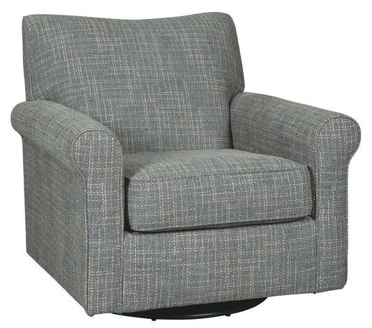 Renley - Swivel Glider Accent Chair - Ash