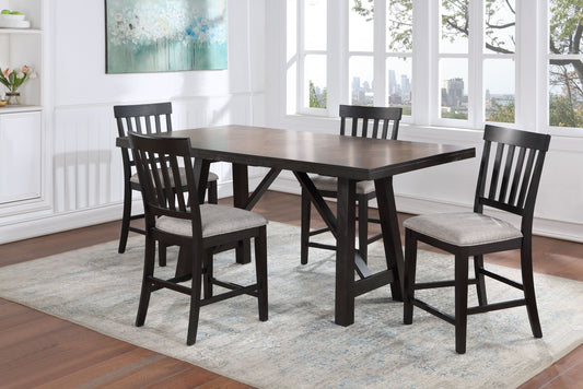 Halle - 5 Piece Dining Set - Black