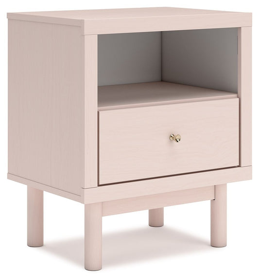 Wistenpine - One Drawer Night Stand - Blush
