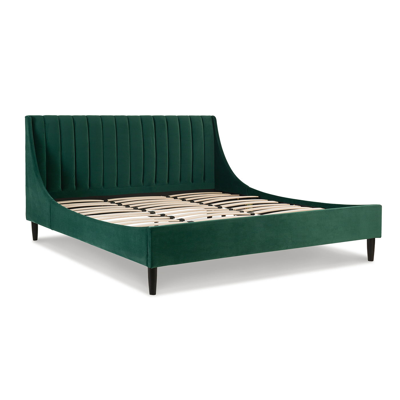 Aspen - Vertical Tufted Modern Headboard Platform Bed Set