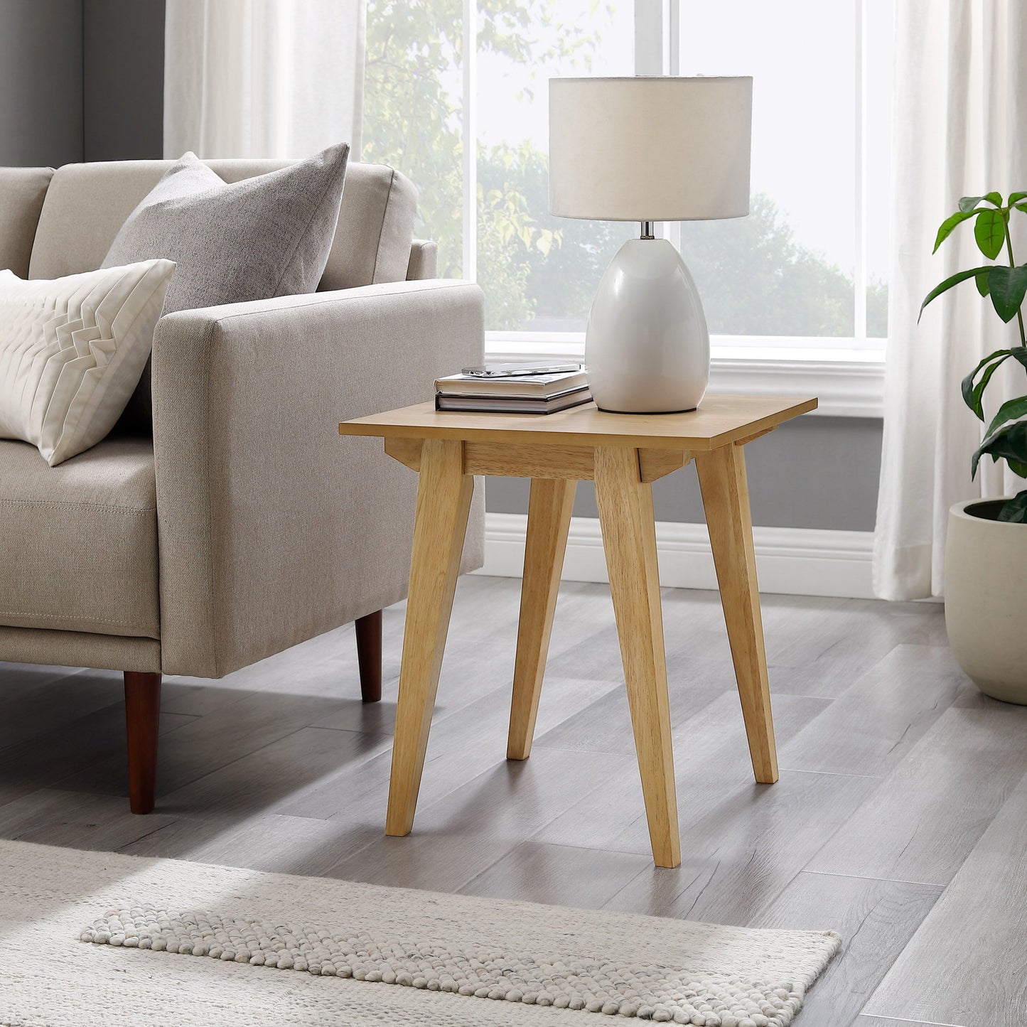 Japandi - Minimal Solid Wood Side Table