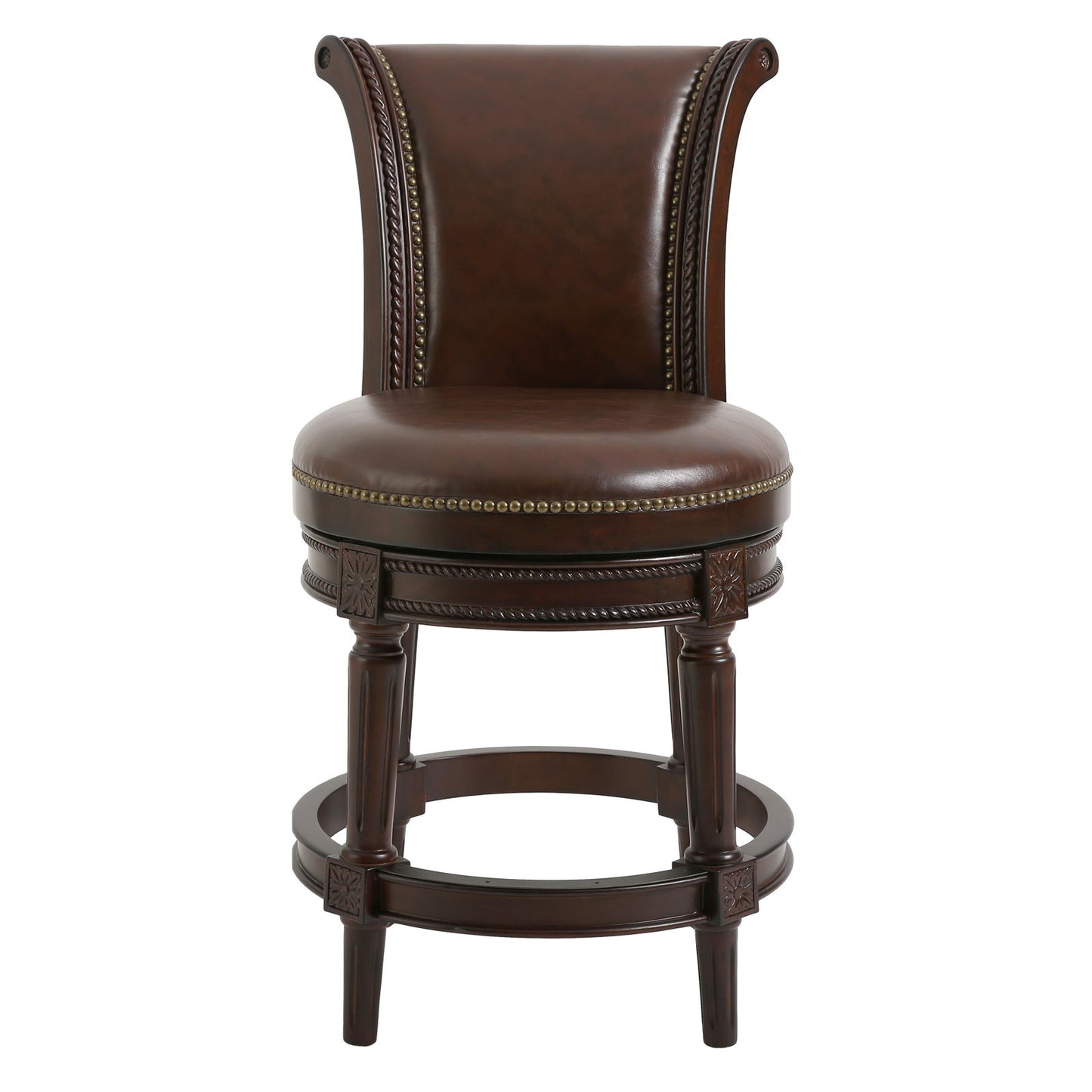 Swivel Barstool With High-Back