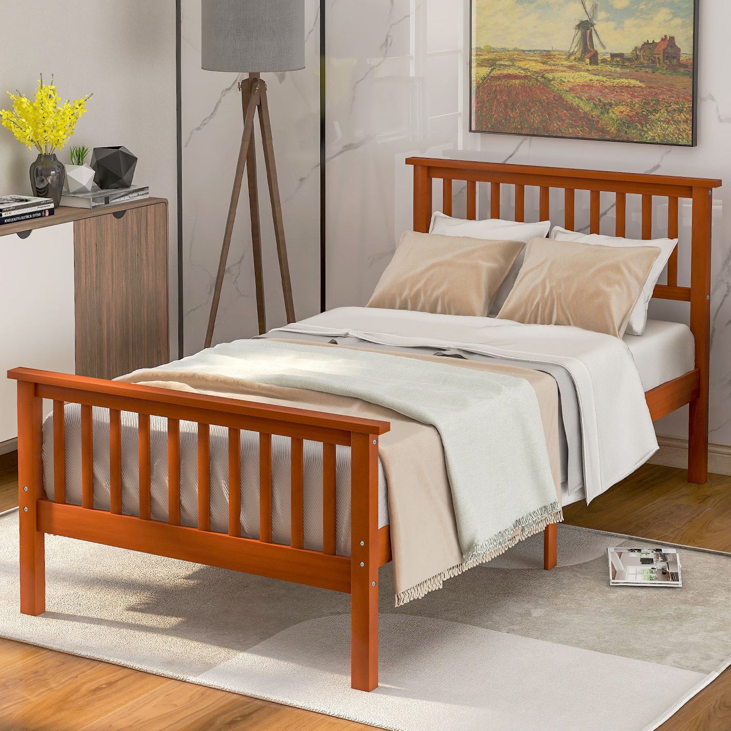 Platform Bed With Headboard And Footboard