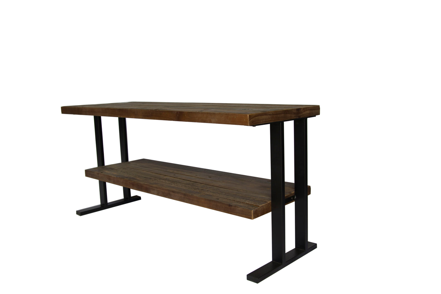 Media Console Table With One Shelf To Your Home Decor - Natural / Black