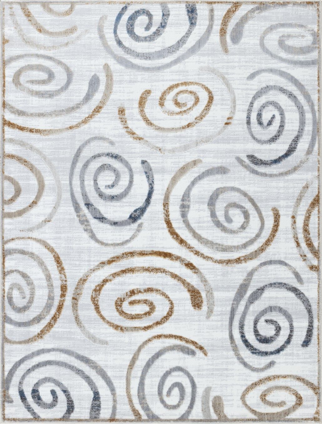 Nova - 2'7" X 7' Area Rug - Multi / White