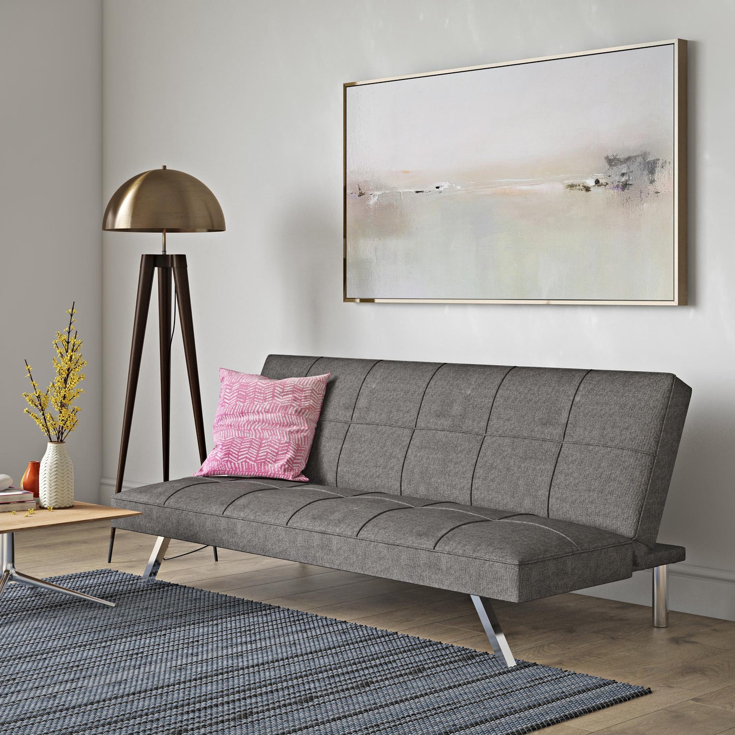 Futon Sofa Bed - Dark Gray