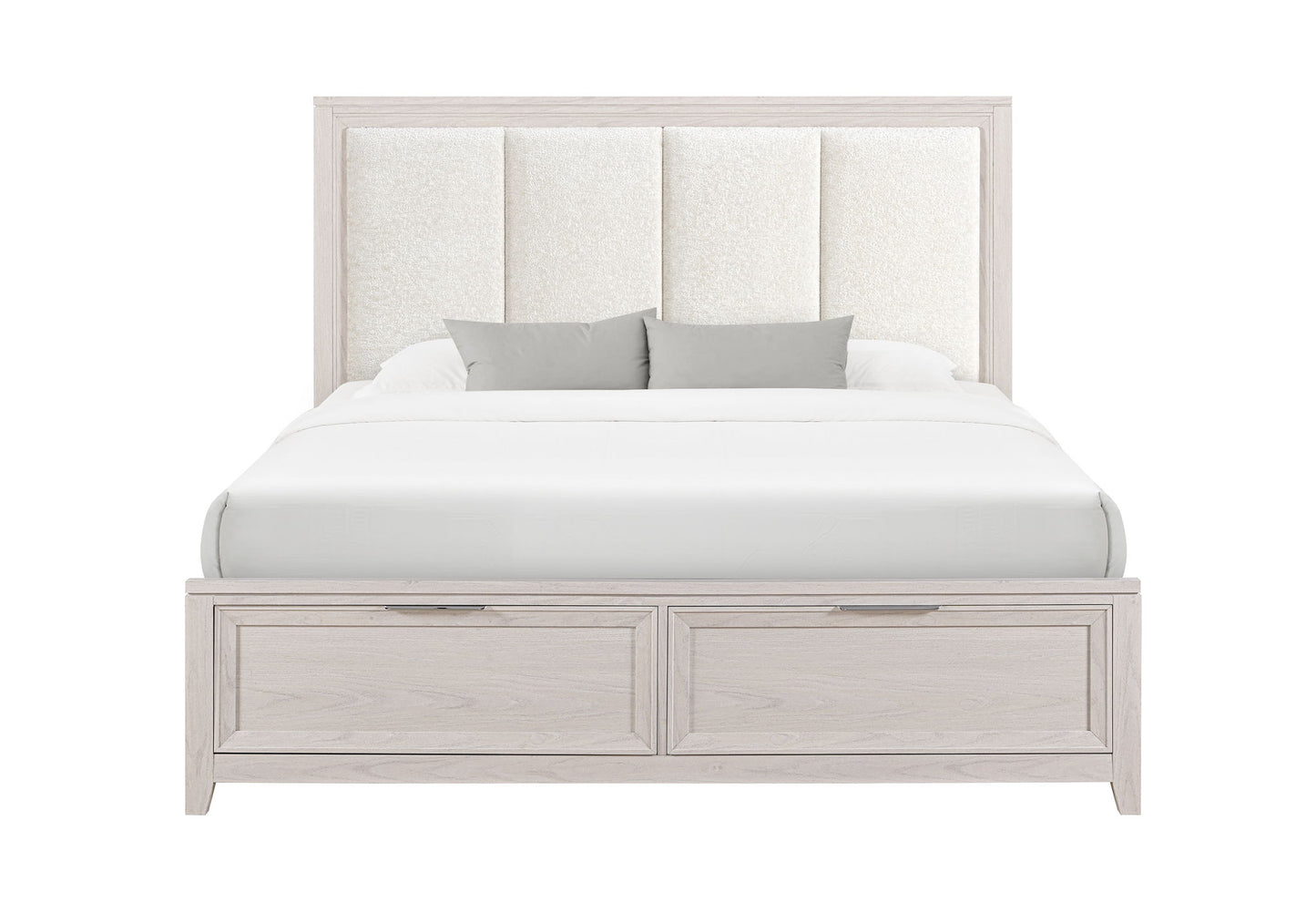 Mariah - King Bed Footboard And Slats - Beige
