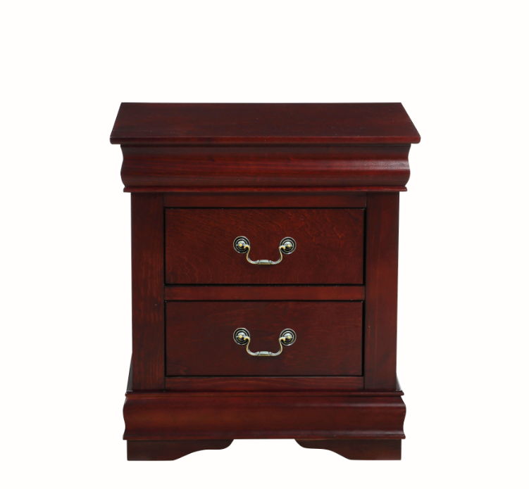 Louis Philippe - Nightstand, Elegant Design - Cherry