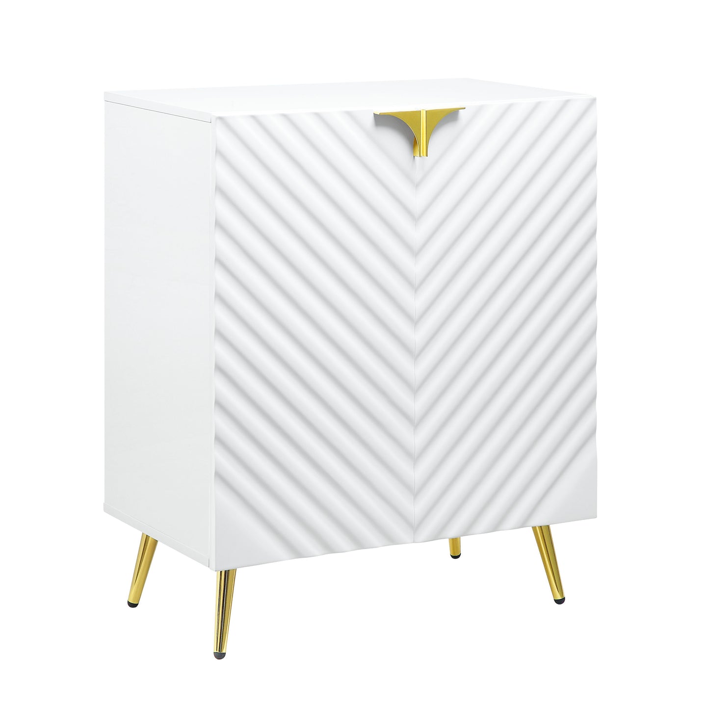 Gaines - High Gloss Console Cabinet - White