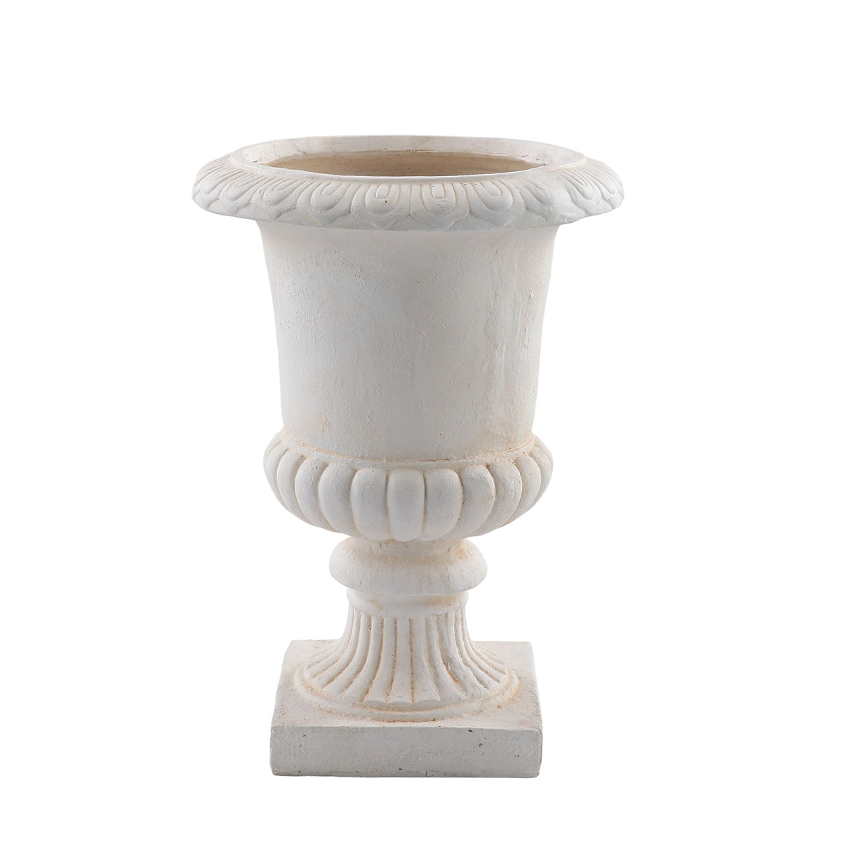 Roman Urn Planter Pot For Indoor / Outdoor - Beige White