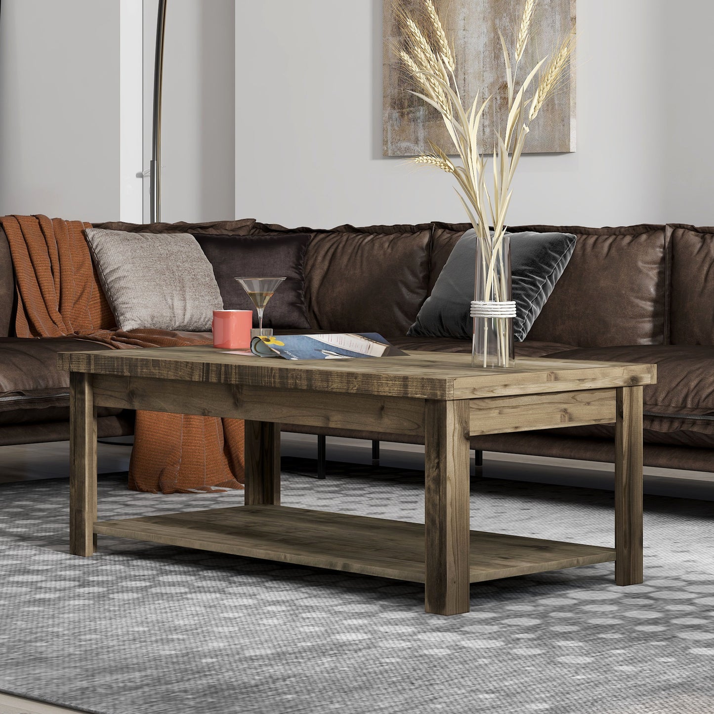 Joshua Creek - Coffee Table - Barnwood