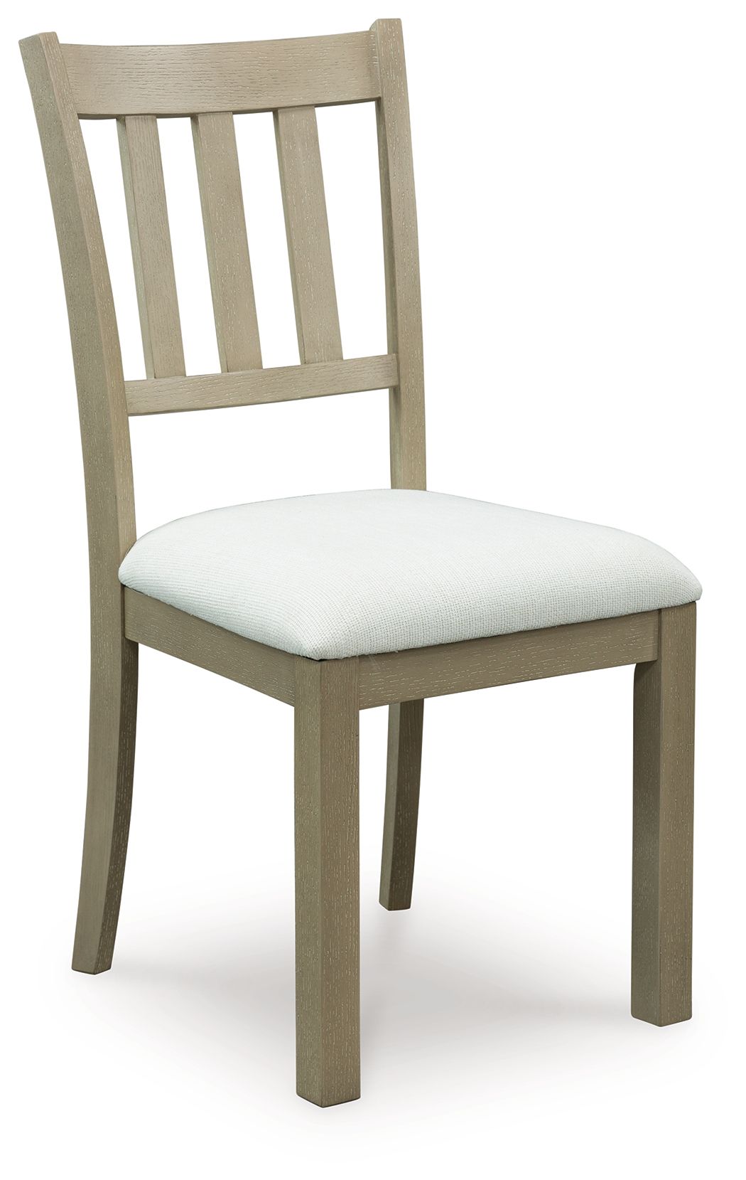 Calmoro - Dining Upholstered Side Chair (Set of 2) - Off White / Gray