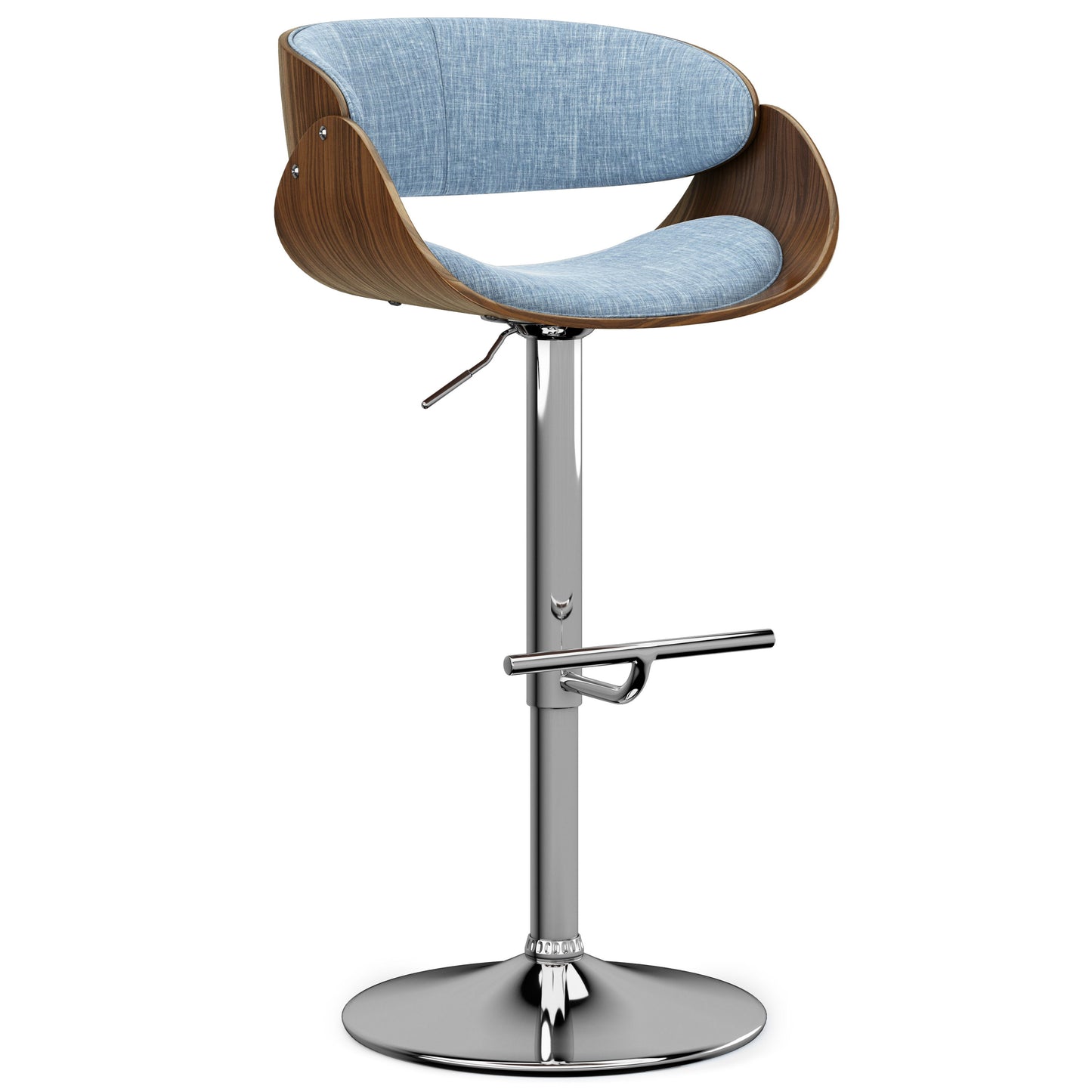 Amery - Mid Century Modern Adjustable Swivel Bar Stool