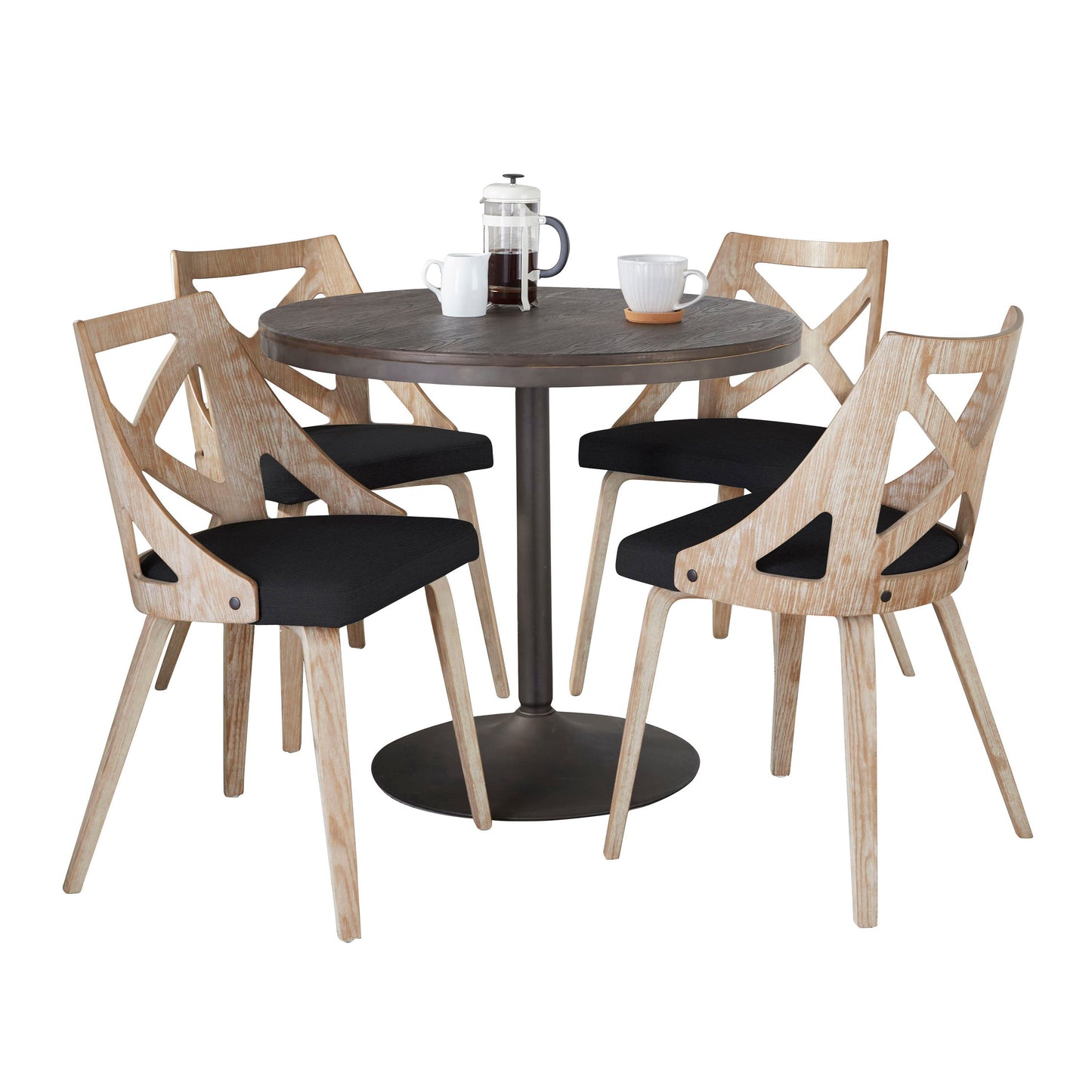 Dakota Charlotte - 5 Piece Contemporary Dining Set