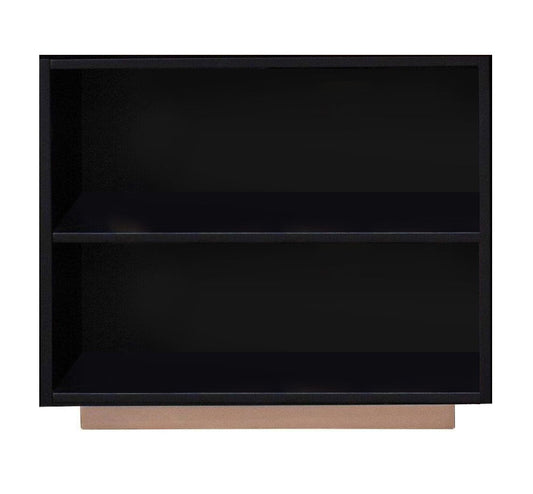 Vanessa - 2 Compartment Bookshelf - Black / Gold