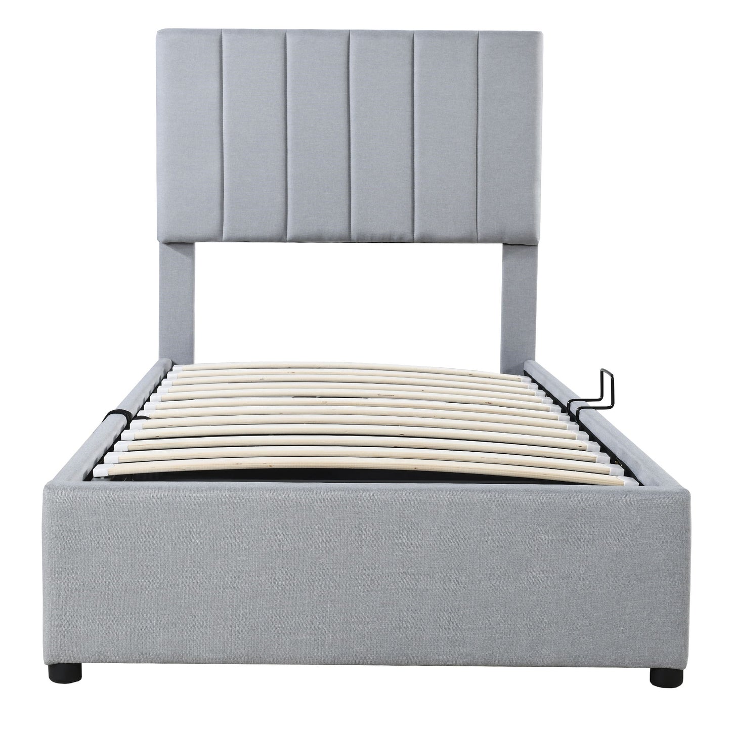 Upholstered Platform Bed With A Hydraulic Storage System