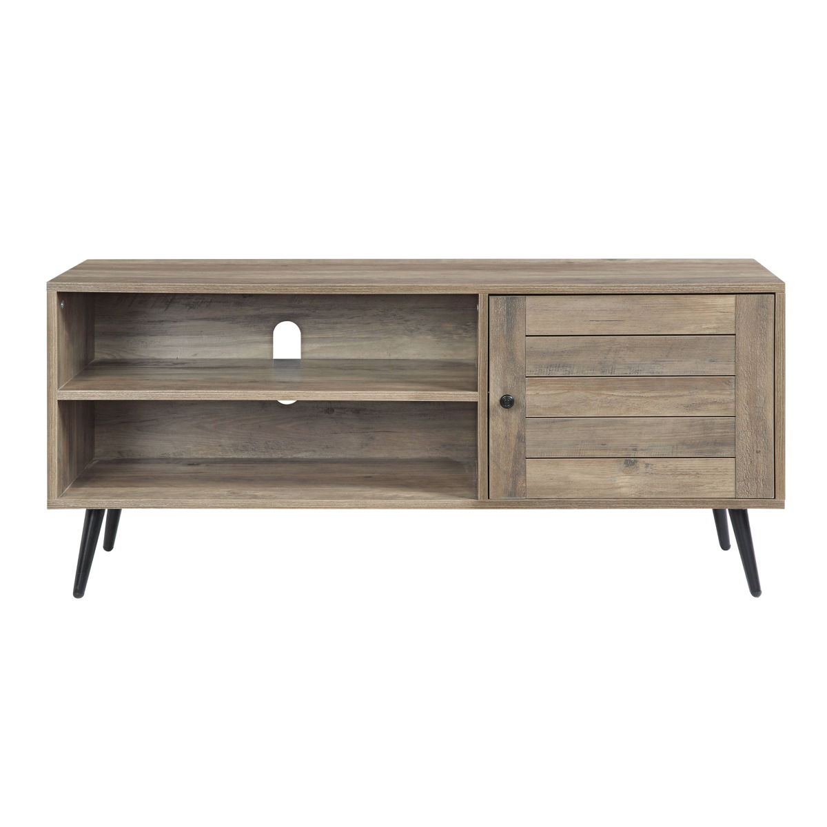 Baina - II Rustic TV Stand - Black / Oak